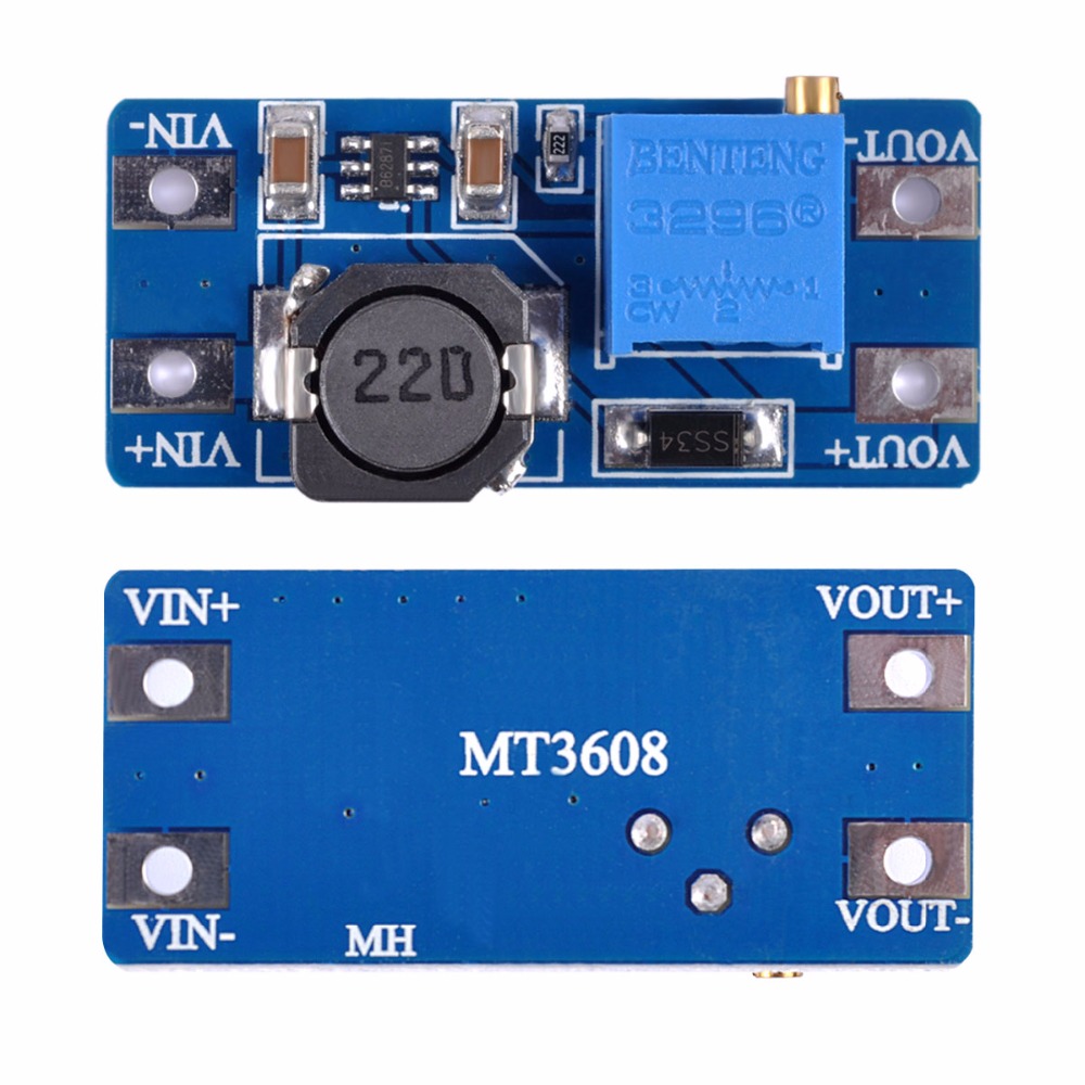 thumbnail image 2 of MT3608 2A DC-DC Step Up Power Booster Module - 1/2/5/10 PCS - For Arduino Projects 2 of 6