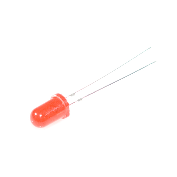 10pcs 5mm Clear Red LED Lights - Long Lead, 1.8-2.1V - Ideal For DIY & Projects