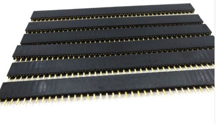 40Pin Single row Female Pin Header Straight – 2.54mm – Microchip.lk