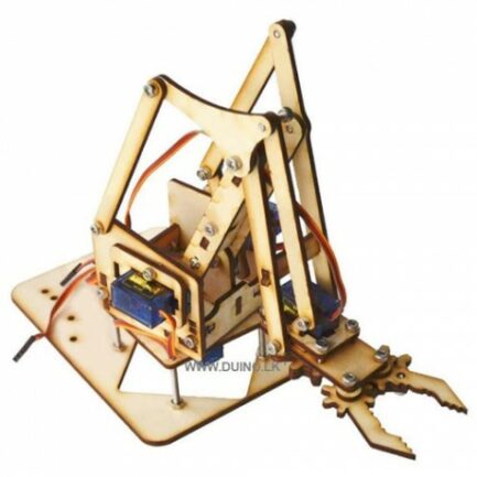 4 DOF DIY Wood Robot Manipulator Arm Wooden Mechanical Clamp Claw Kit32 ...